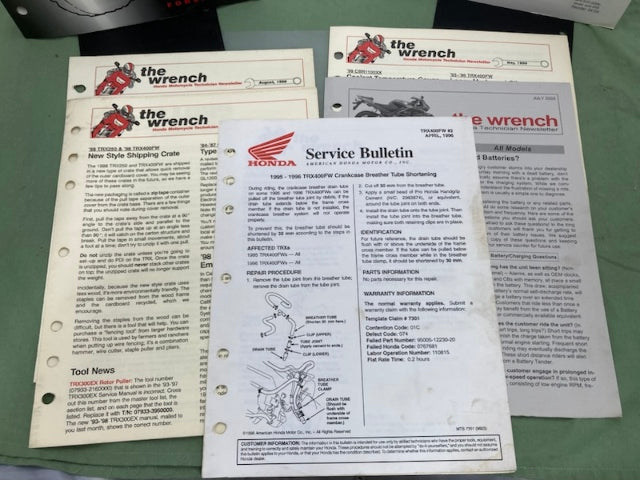 Honda 61HM708 TRX400FW Fourtrax Foreman 400 Service Manual '95-'03 Genuine
