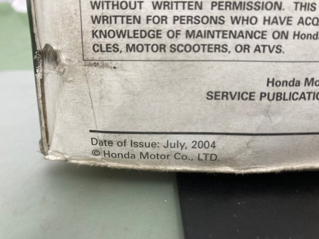Honda 61HN203 TRX500FA/FGA Fourtrax Rubicon Service Manual '01-'04 Genuine