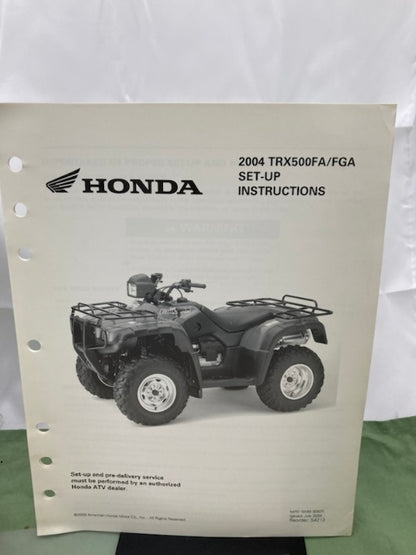 Honda 61HN203 TRX500FA/FGA Fourtrax Rubicon Service Manual '01-'04 Genuine