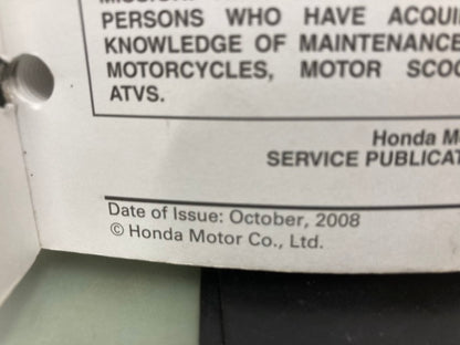 Honda 61HN254 TRX500FA/FGA/FPA Fourtrax Rubicon Service Manual '05-'14 Genuine