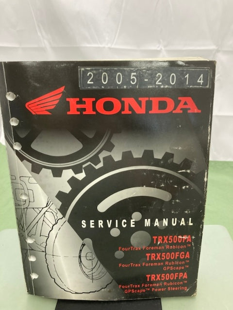 Honda 61HN254 TRX500FA/FGA/FPA Fourtrax Rubicon Service Manual '05-'14 Genuine