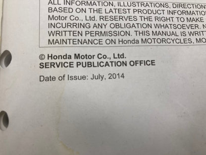 Honda 61HL500 SXS500M2 Service Manual '15 Genuine