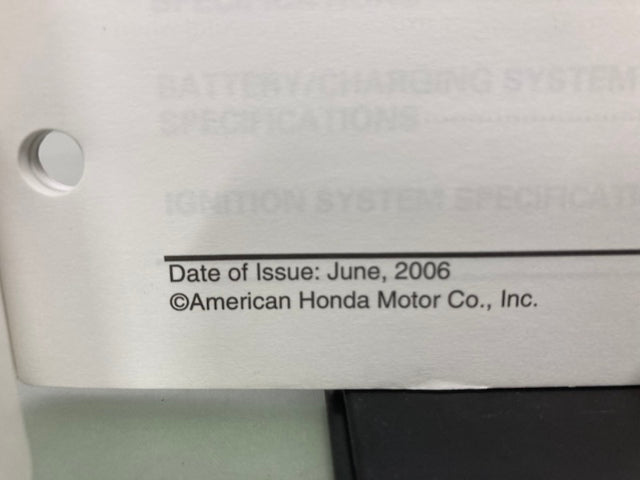 Honda 61HP000Z TRX500FE/FM Fourtrax Foreman Service Manual Addendum '07 Genuine