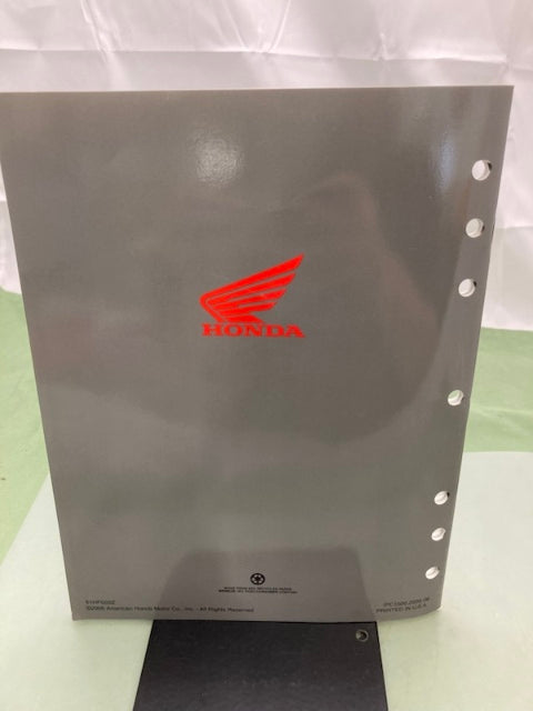 Honda 61HP000Z TRX500FE/FM Fourtrax Foreman Service Manual Addendum '07 Genuine