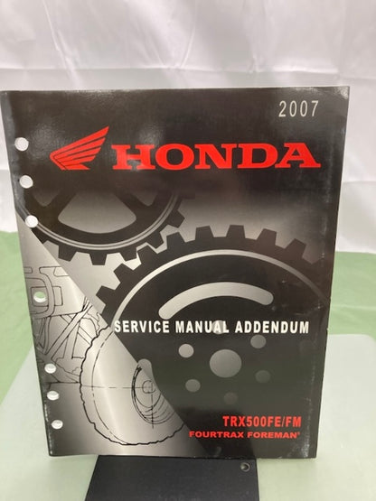 Honda 61HP000Z TRX500FE/FM Fourtrax Foreman Service Manual Addendum '07 Genuine