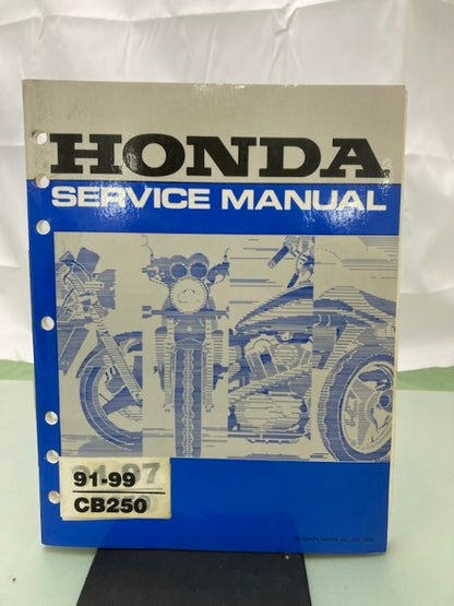 Honda 61KBG07 CB250 Shop Manual 1991-1999 Genuine