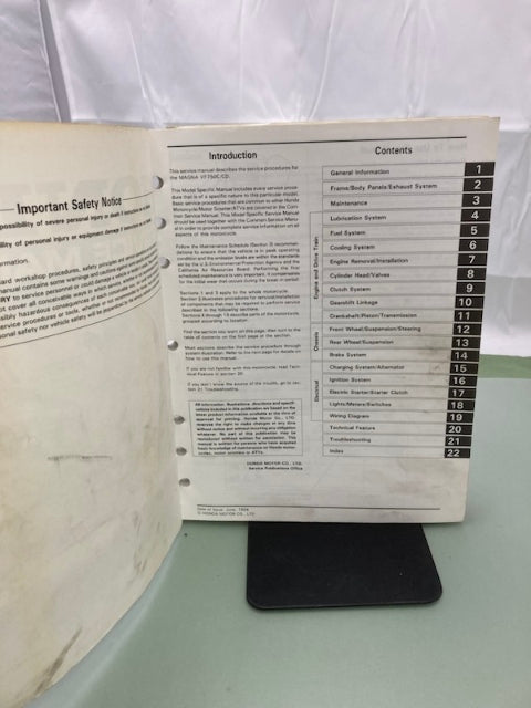 Honda 61MZ509 VF750C/CD Magna Service Manual 1994-2003 Genuine
