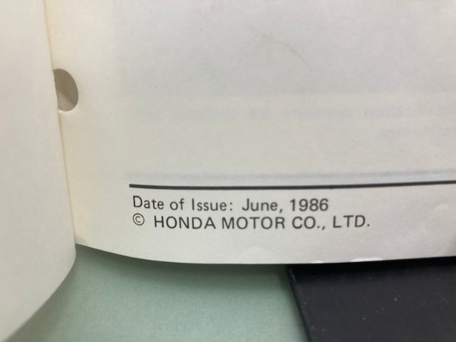 Honda 61MF202 VF500F 500 Interceptor Service Manual 1984-1986 Genuine
