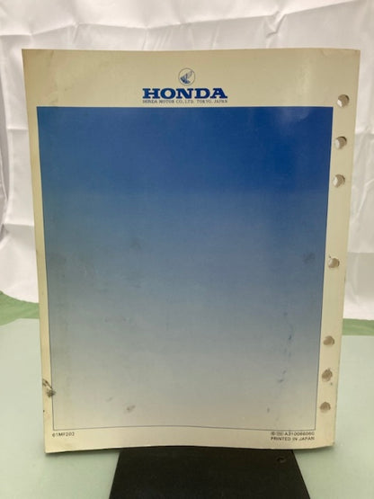Honda 61MF202 VF500F 500 Interceptor Service Manual 1984-1986 Genuine