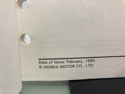 Honda 61KN500 XR350R Shop Manual 1985 Genuine