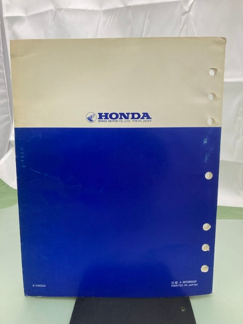 Honda 61KN500 XR350R Shop Manual 1985 Genuine
