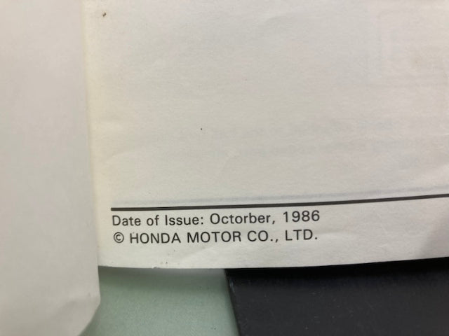 Honda 61GR100 SE50/50P Elite 50S/50 Service Manual 1987 Genuine