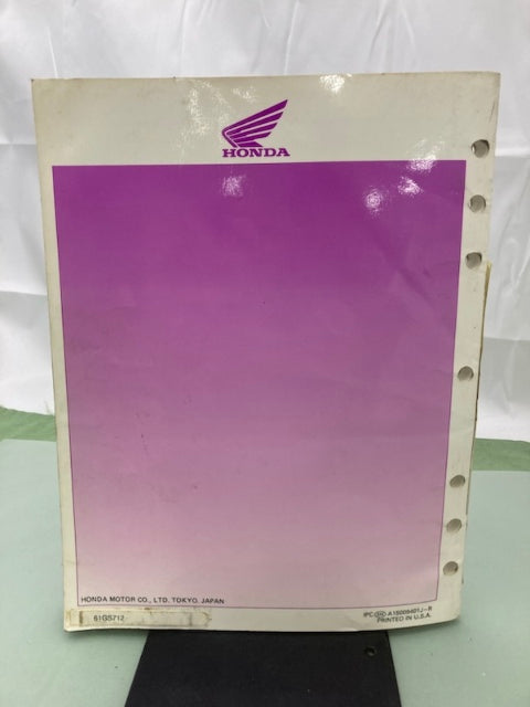 Honda 61GS712 SA50/SA50P Elite 50 LX/SR/S Service Manual 1988-2001 Genuine