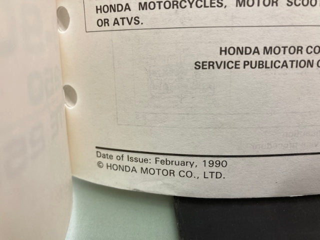 Honda 61KAB01 CH250 Elite 250 Service Manual 1989-1990 Genuine