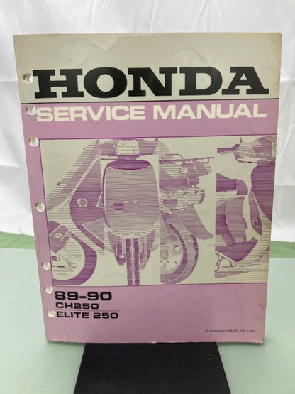 Honda 61KAB01 CH250 Elite 250 Service Manual 1989-1990 Genuine