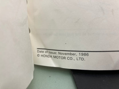 Honda 61KV700 CH150 Elite150 Service Manual 1987 Genuine