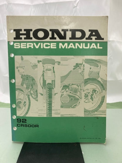 Honda 61ML300 CR500R Service Manual 1992 Genuine