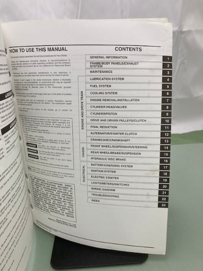 Honda 61KFR03 CN250 Helix Service Manual 2004-2006 Genuine