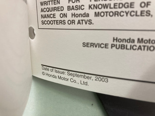Honda 61KFR03 CN250 Helix Service Manual 2004-2006 Genuine
