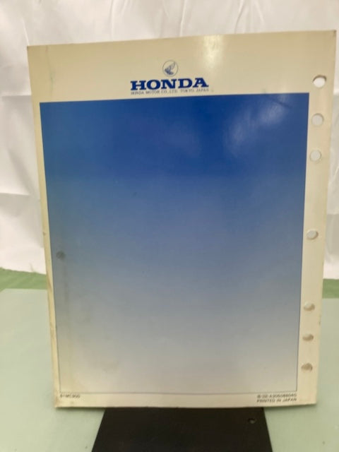 Honda 61MC900 CB450SC Service Manual 1986 Genuine