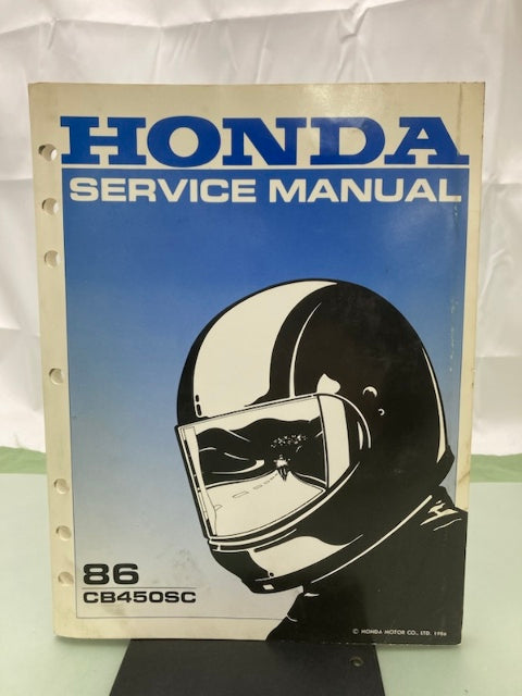 Honda 61MC900 CB450SC Service Manual 1986 Genuine
