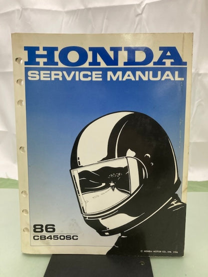 Honda 61MC900 CB450SC Service Manual 1986 Genuine