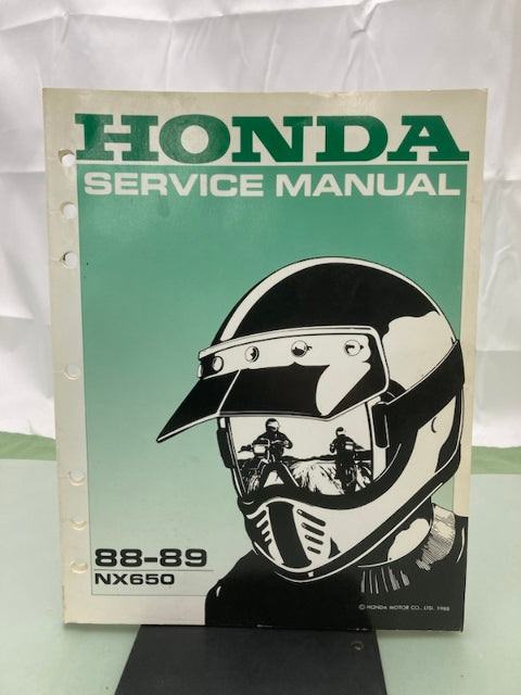Honda 61MN901 NX650 Service Manual 1988-1989 Genuine
