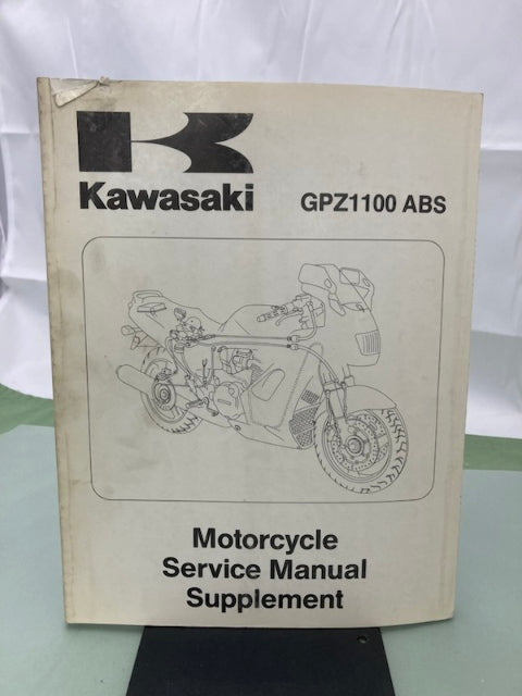 Kawasaki 99924-1192-51 GPZ1100 ABS Service Manual Supplement 1995 Genuine