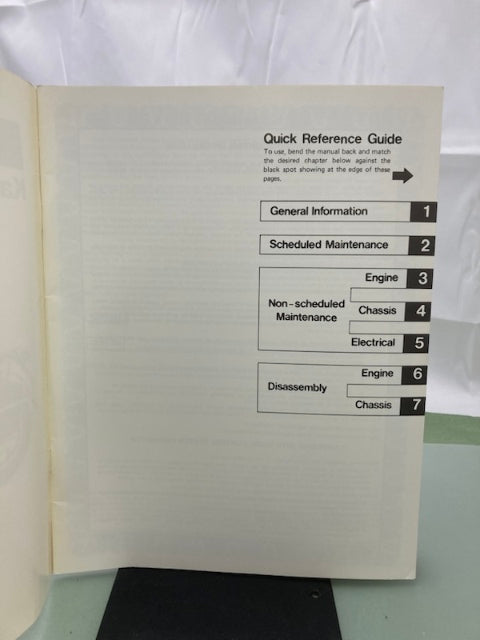 Kawasaki 99963-0060-01 KZ1000 Police Service Manual Supplement 1985 Genuine
