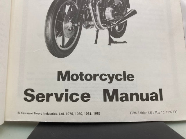 Kawasaki 99924-1018-05 KZ400 KZ500 KZ550 Service Manual 1983 Genuine