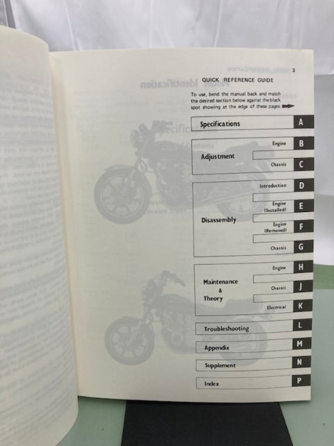 Kawasaki 99924-1021-06 KZ750 Four Service Manual 1985 Genuine