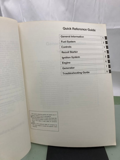 Kawasaki 99924-2039-01 GE2200 2900 Portable Generator Service Manual '93 Genuine