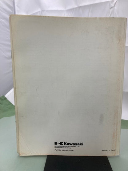 Kawasaki 99920-2125-02 GE2200 GE2900 GE4300 GE5000 Owner's Manual 1995 Genuine