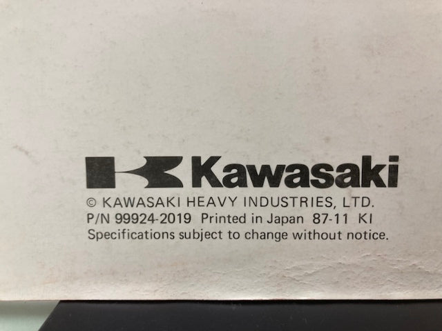 Kawasaki 99924-2019 GD550A GA550A Portable Generator Workshop Manual Genuine