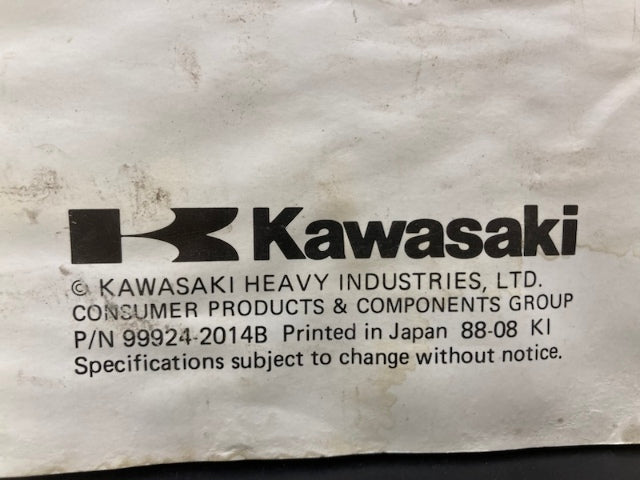 Kawasaki 99924-2014B GD700A GD700A-S Portable Generator Workshop Manual Genuine