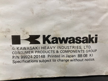 Kawasaki 99924-2014B GD700A GD700A-S Portable Generator Workshop Manual Genuine