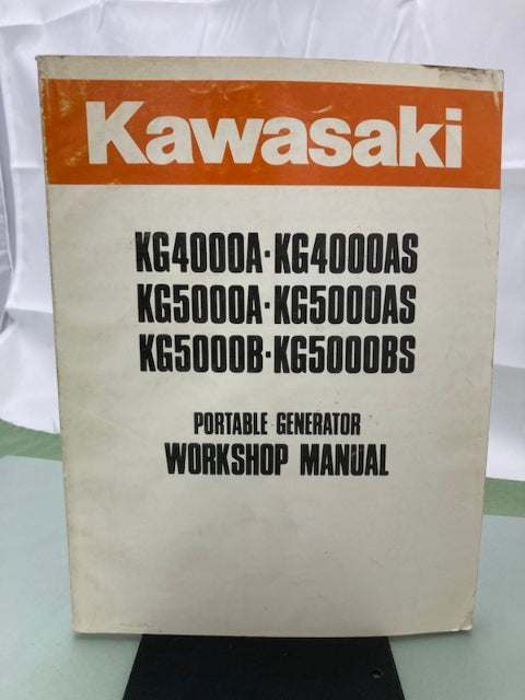 Kawasaki 99924-2005A KG4000A/AS KG5000A/AS/B/BS Workshop Manual Genuine