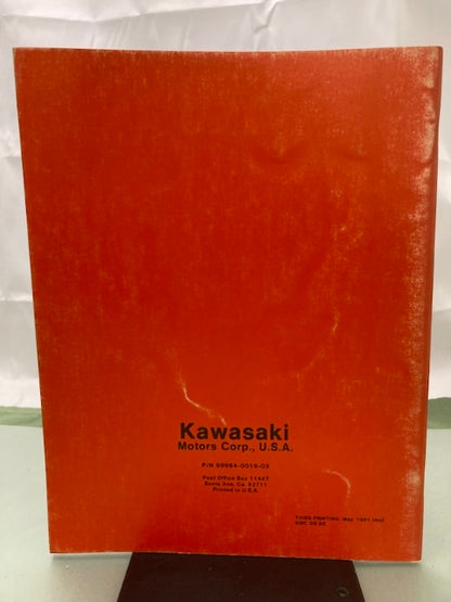 Kawasaki 99964-0019-03 KG700B 1000B 1500B 2600B Service Manual 1981 Genuine