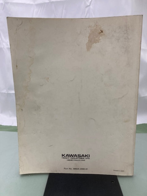Kawasaki 99924-2040-01 GE4300 GE5000 Generator Service Manual 1993 Genuine