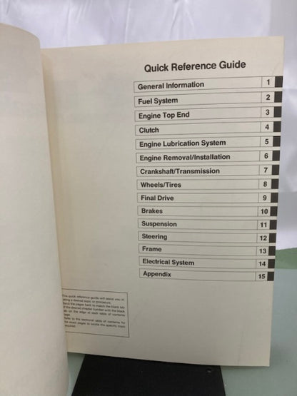 Kawasaki 99924-1136-01 ZR550 Zephyr Service Manual 1990 Genuine
