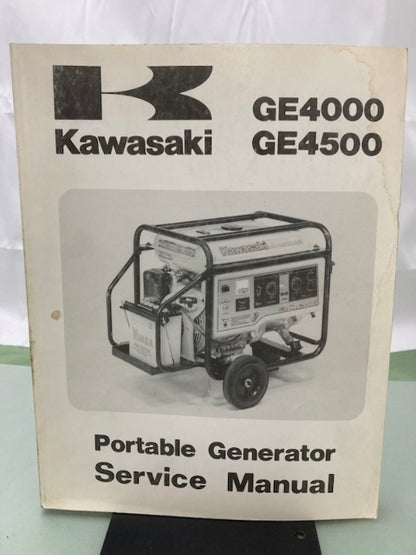 Kawasaki 99924-2022 GE4000 GE4500 Portable Generator Service Manual 1989 Genuine