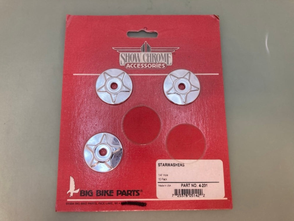 Show Chrome 4-231 Star Washer Set Incomplete Set New Genuine