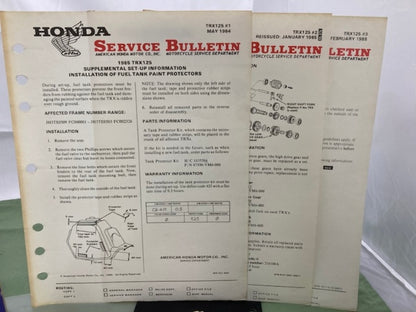 Honda 61VM601 TRX125 FourTrax Shop Manual '85-'86 Genuine