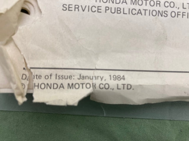 Honda 61KL300 XL350R Shop Manual '84 Genuine