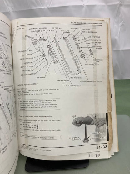Honda 61KA509 CR500R Service Manual '85-'91 Genuine