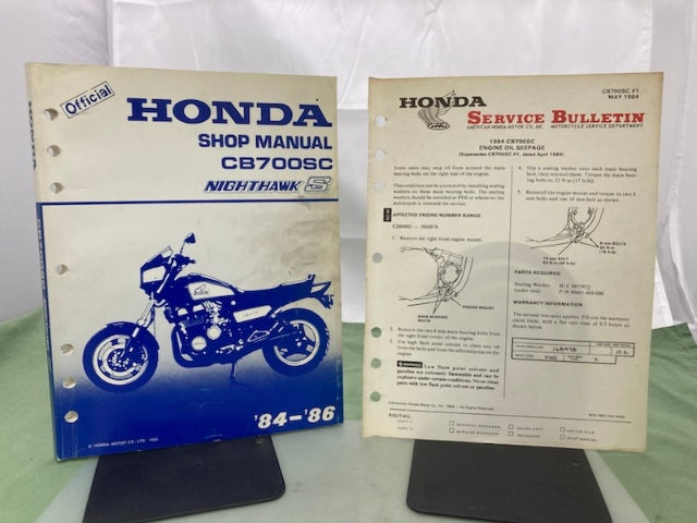 Honda 61MJ102 CB700SC NightHawk S Service Manual '84-'86 Genuine
