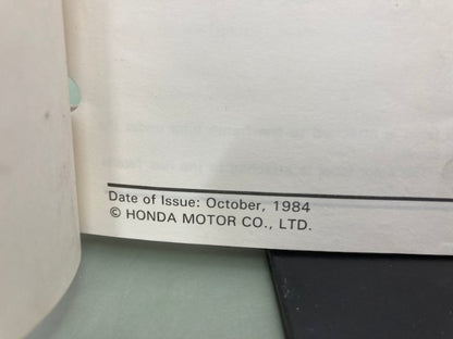 Honda 61MJ102 CB700SC NightHawk S Service Manual '84-'86 Genuine