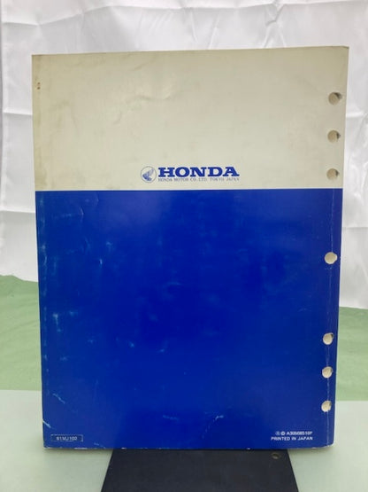Honda 61MJ102 CB700SC NightHawk S Service Manual '84-'86 Genuine