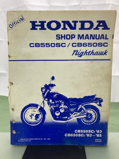 Honda 61ME503 CB550SC CB650SC NightHawk Shop Manual '83-'85 Genuine