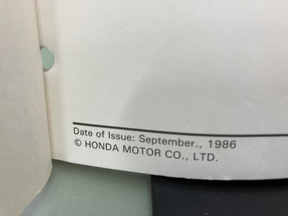 Honda 61HC300 TRX125 FourTrax Service Manual '87 Genuine